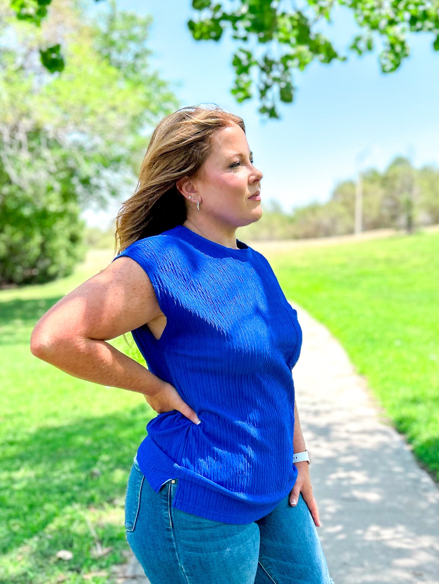 Graceful Textured Blouse