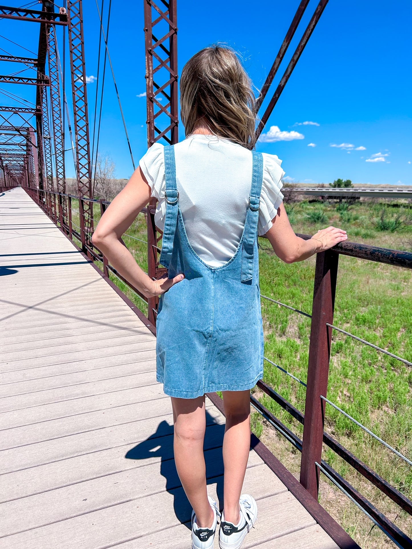 Blessed Denim Pocket Dress