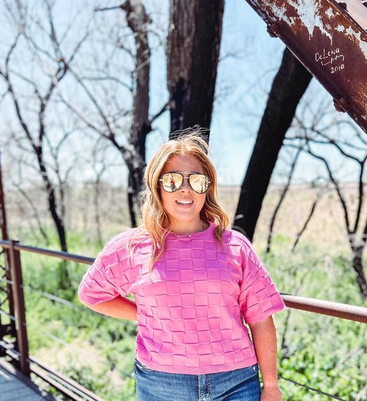 Bright Checkered Tee